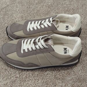 Madewell Brown and White Sneakers